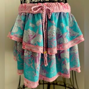 Mermaid Love Shack Fancy Shimmer Skirt swimwear L